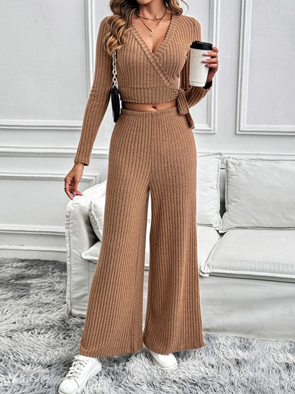 Ladies' Long-Sleeve Two-Piece Set