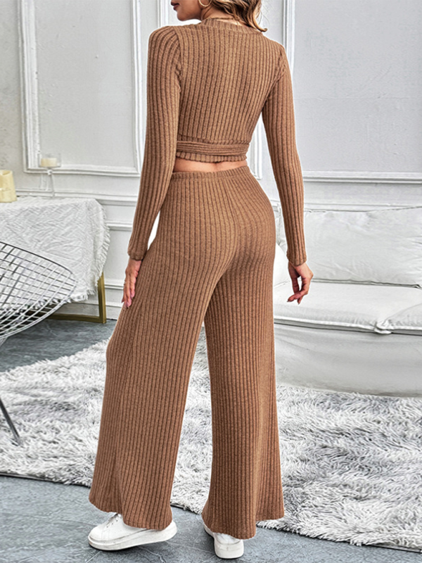 Ladies' Long-Sleeve Two-Piece Set