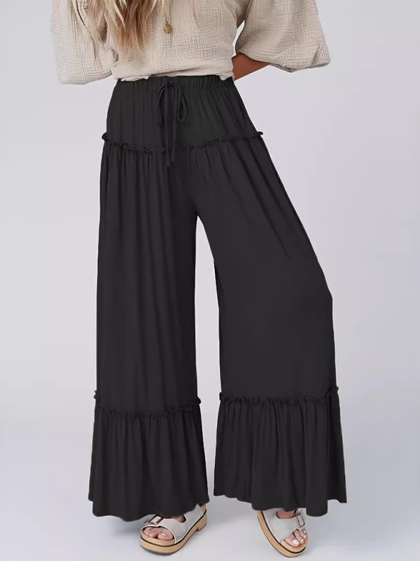 Chic high-waisted wide-leg pants