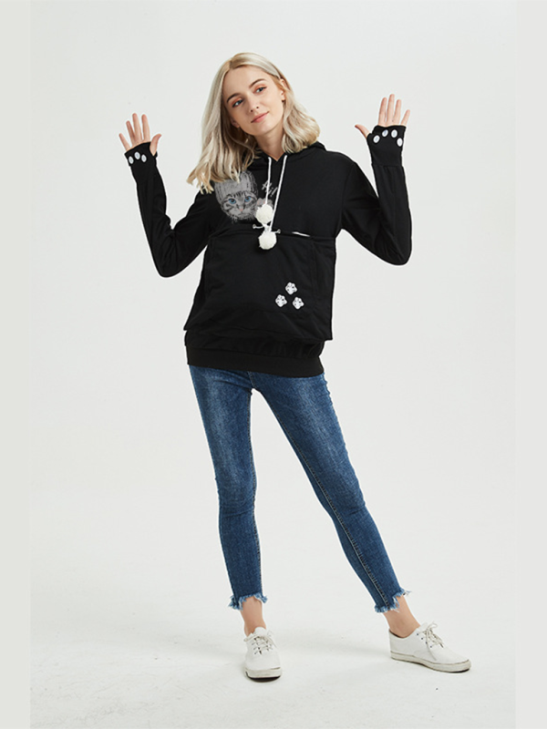 Cozy star hoodie with big pockets