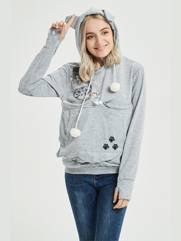 Cozy star hoodie with big pockets