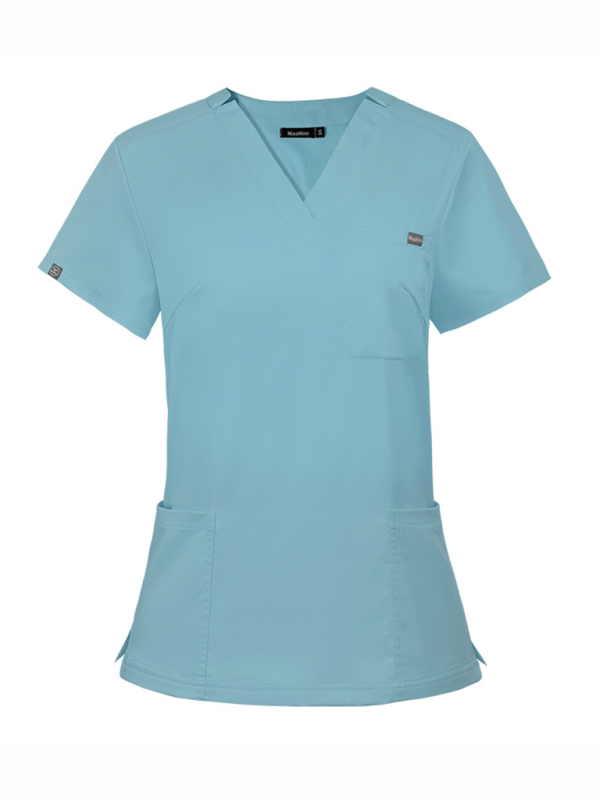 V-neck short-sleeve nurse suit for women