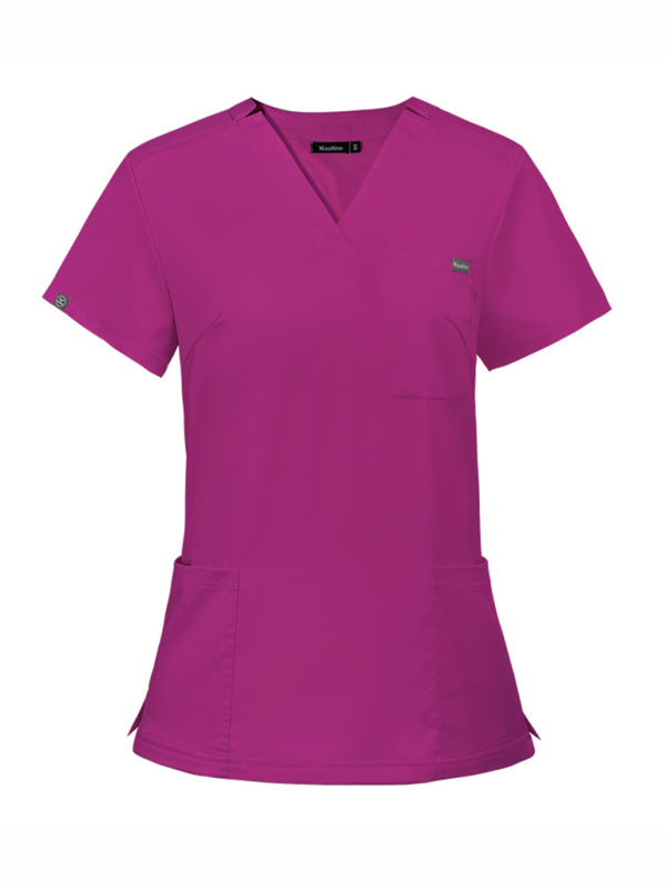 V-neck short-sleeve nurse suit for women