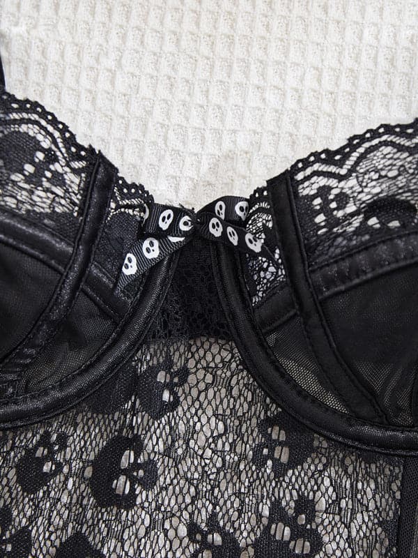 Daring skull lace shapewear