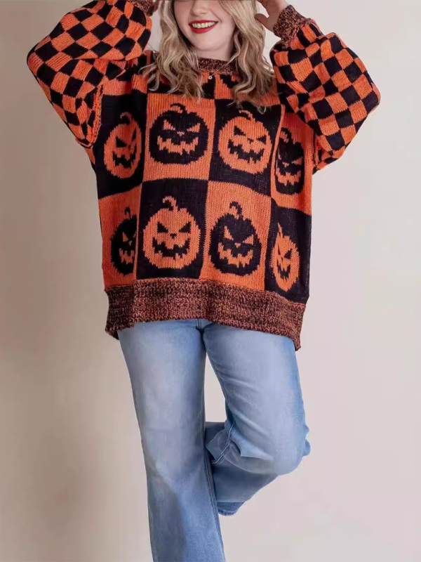 Cozy Halloween crew neck sweater