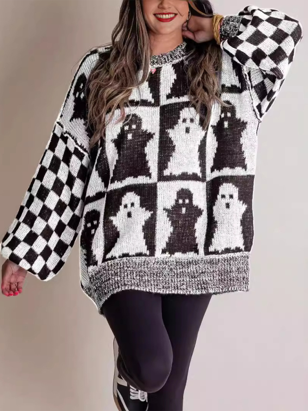 Cozy Halloween crew neck sweater