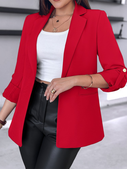 Stylish Blazer With Sleeves And Buttons for Women