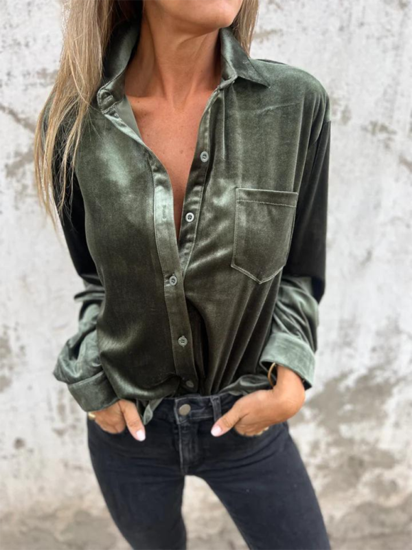 Chic Long Sleeve Loose Shirt