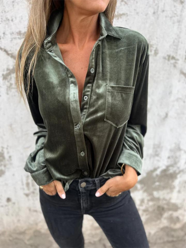 Chic Long Sleeve Loose Shirt