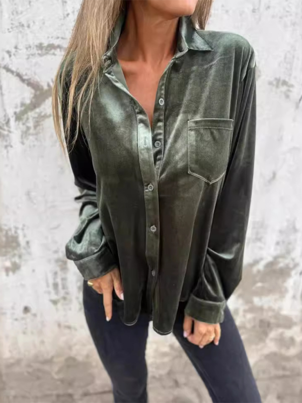 Chic Long Sleeve Loose Shirt