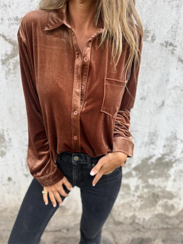 Chic Long Sleeve Loose Shirt