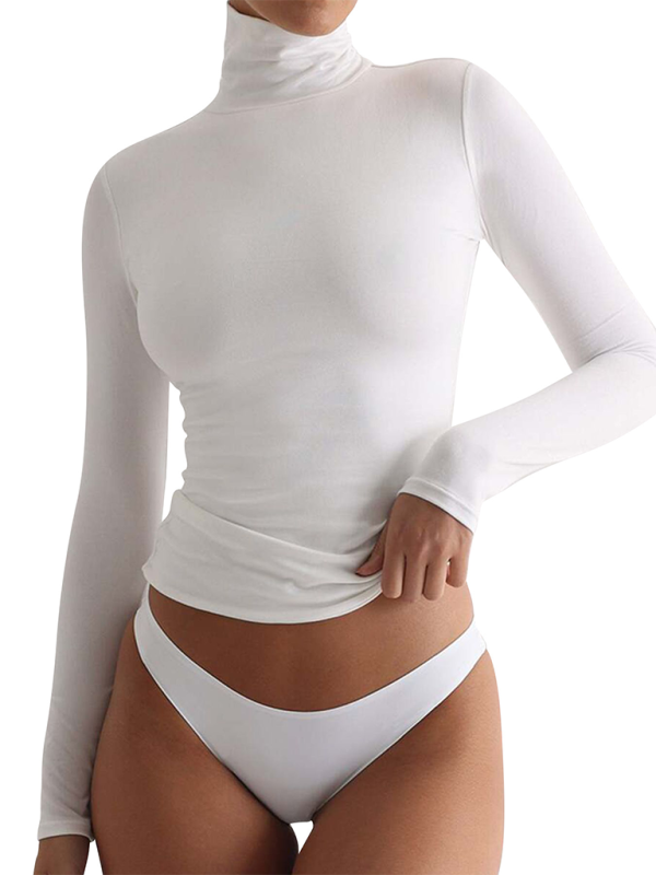 New high neck long sleeve bottoming shirt