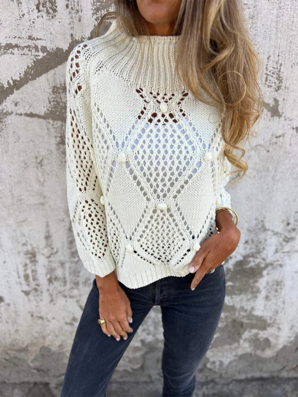 Casual Skeleton Knit Sweater