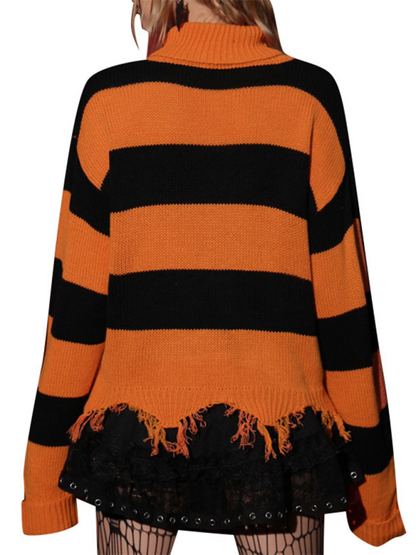 Halloween Bat Knit Sweater - Retro Style