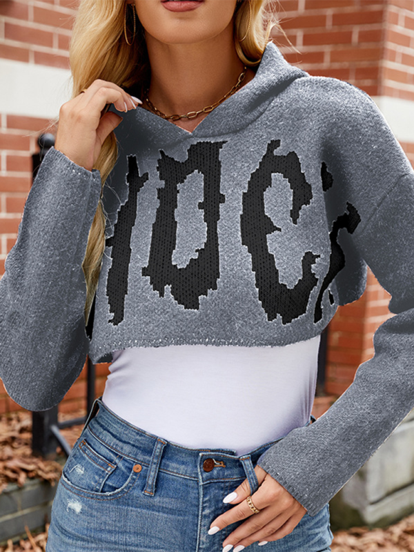 Halloween Jacquard Hoodie Pullover