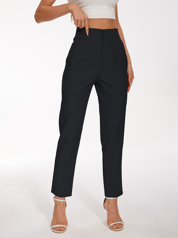 High-waisted casual pants for women