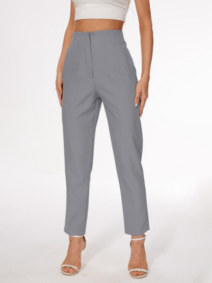 High-waisted casual pants for women