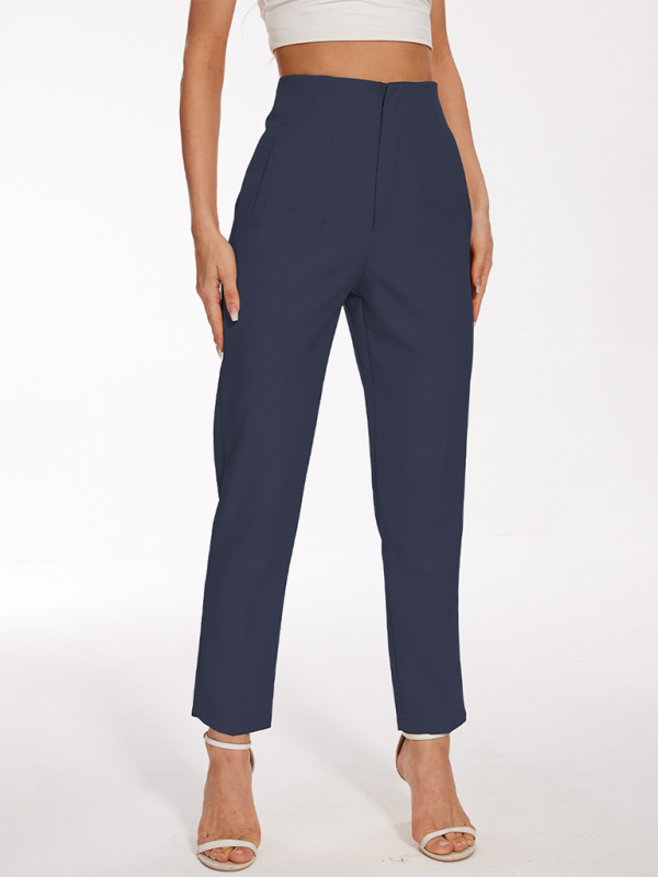 High-waisted casual pants for women