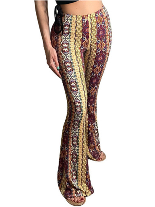 Boho printed skinny pants, stylish fit