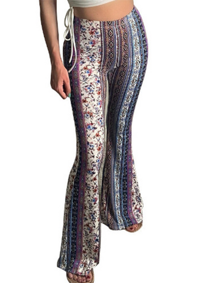 Boho printed skinny pants, stylish fit