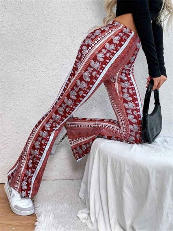 Boho printed skinny pants, stylish fit