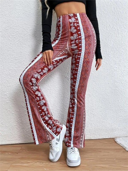 Boho printed skinny pants, stylish fit