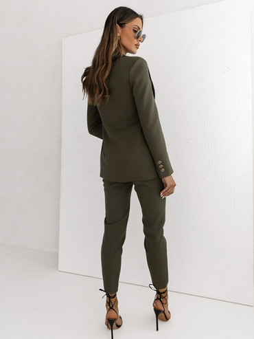 New Double-Breasted Solid Color Fashion Blazer for Women