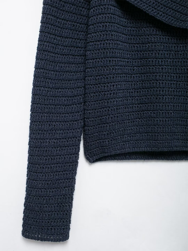 One neck knit sweater top