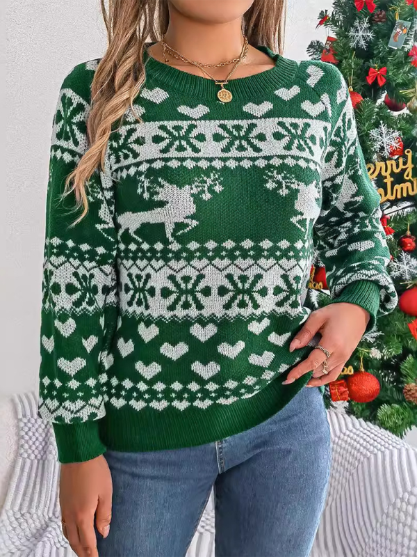 Christmas deer pullover sweater