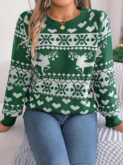 Christmas deer pullover sweater