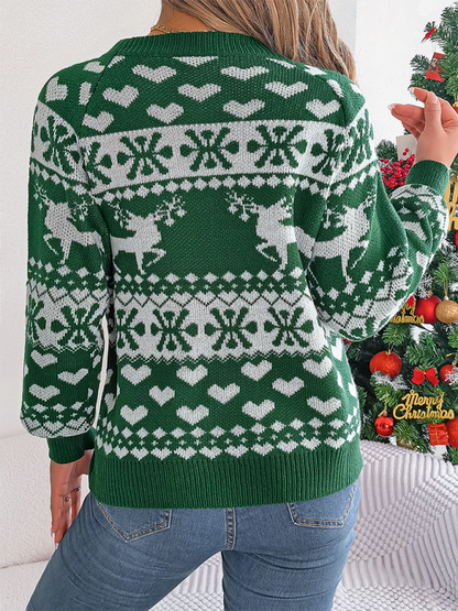 Christmas deer pullover sweater