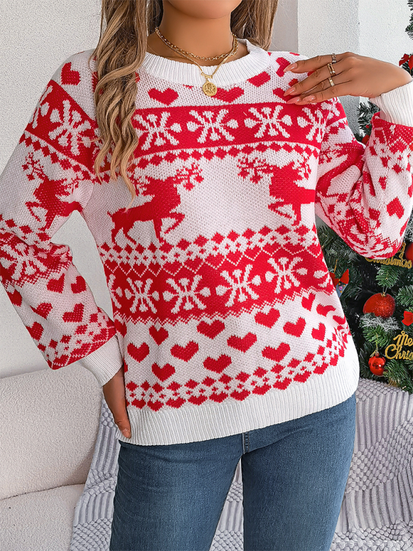 Christmas deer pullover sweater