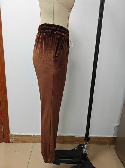 Versatile Elastic Waist Casual Pants for Autumn and Winter