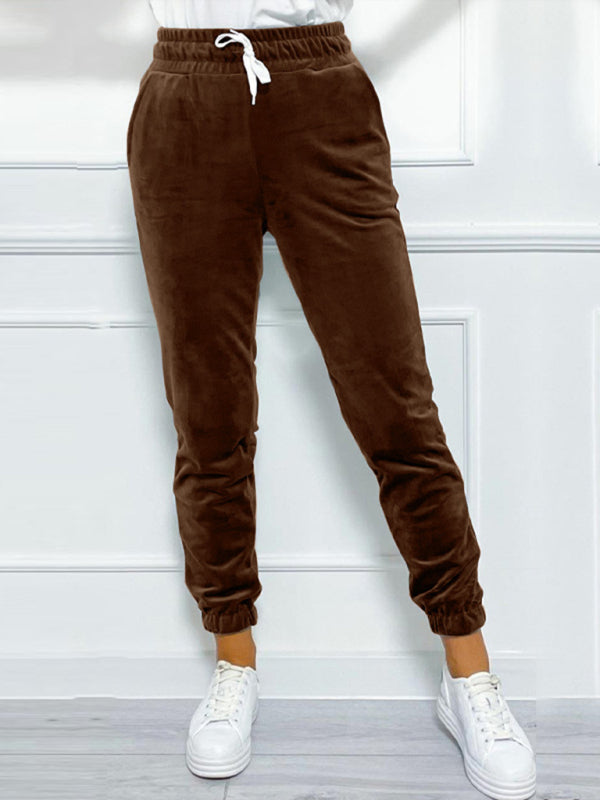 Versatile Elastic Waist Casual Pants for Autumn and Winter