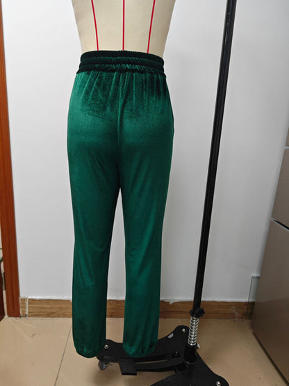 Versatile Elastic Waist Casual Pants for Autumn and Winter