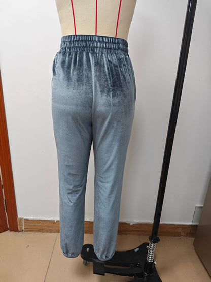 Versatile Elastic Waist Casual Pants for Autumn and Winter