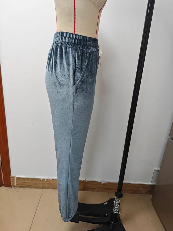 Versatile Elastic Waist Casual Pants for Autumn and Winter