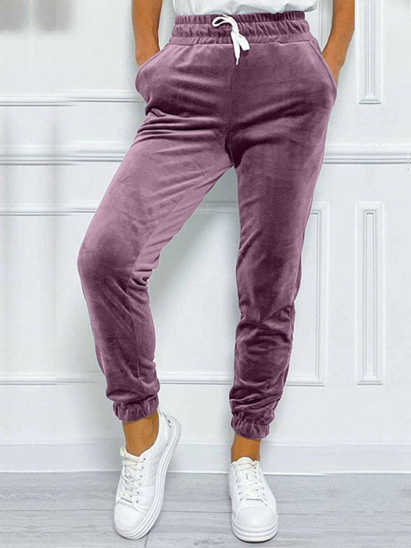 Versatile Elastic Waist Casual Pants for Autumn and Winter