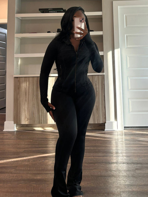 Sportswear for Women Sexy Tight-Fitting Long-Sleeved Suit