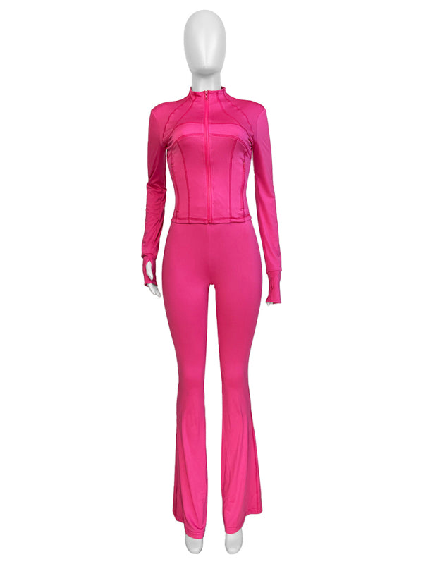 Sportswear for Women Sexy Tight-Fitting Long-Sleeved Suit