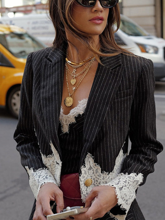 New Style Fashion Patchwork Suit for Daily Wear