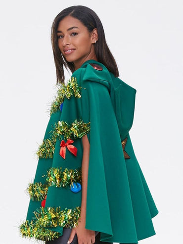 Hooded Christmas Tree Cape