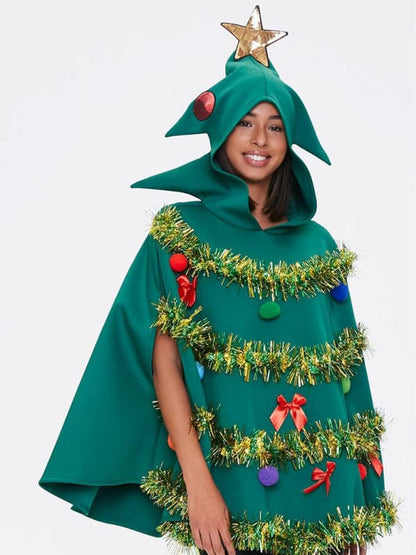 Hooded Christmas Tree Cape