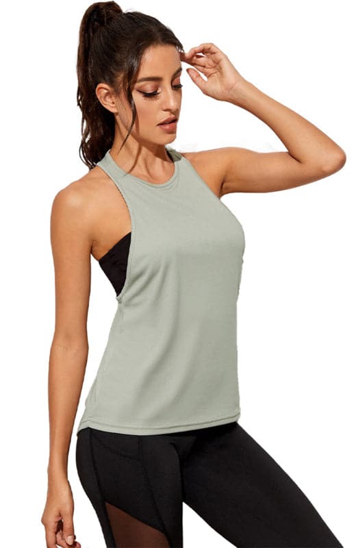 Active women's turtleneck yoga top