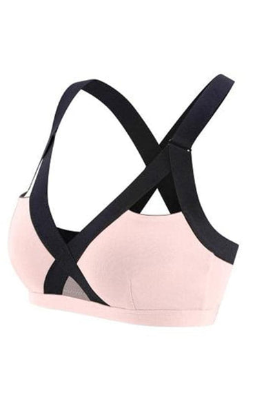 Vibrant cross-back sports bra