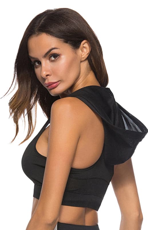 Women's Quick-Dry Hooded Yoga Vest