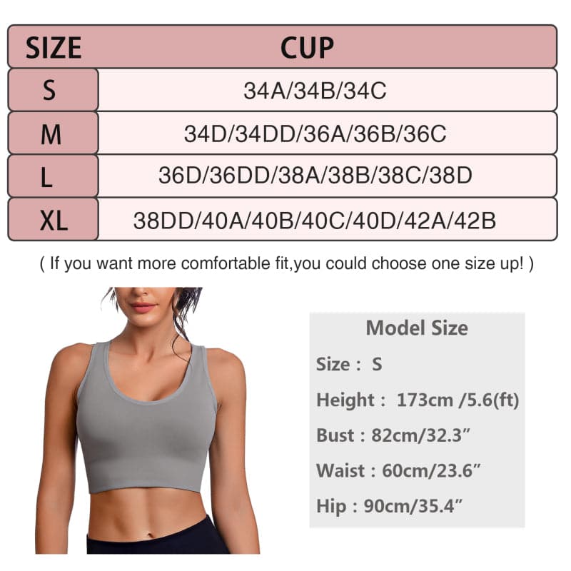 Seamless sports bra with cross straps