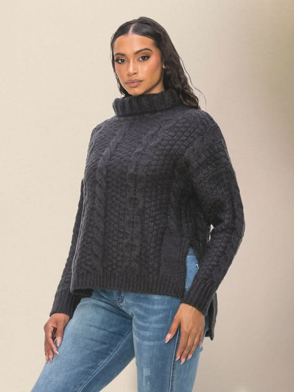 Women's BLUE color leisure knit tops