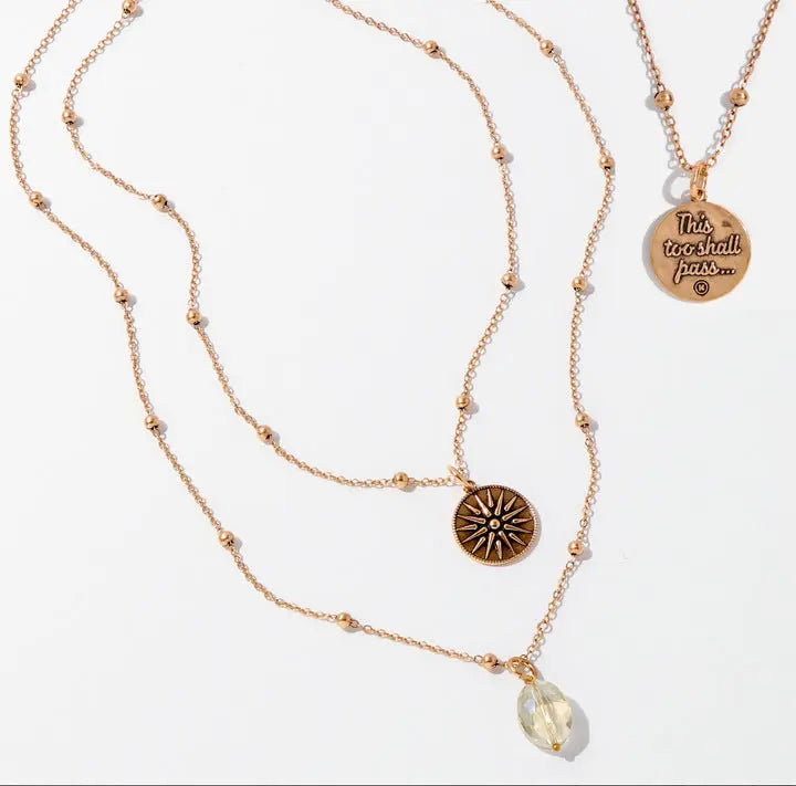 This Too Shall Pass Star Dainty Necklace Katia Designs