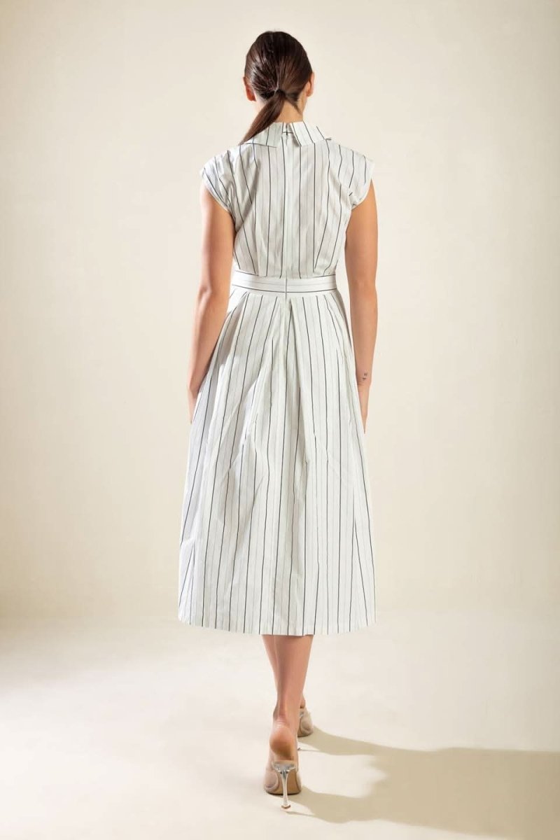 INCREDIBLY SENSATIONAL WOVEN MIDI DRESS - Love Salve